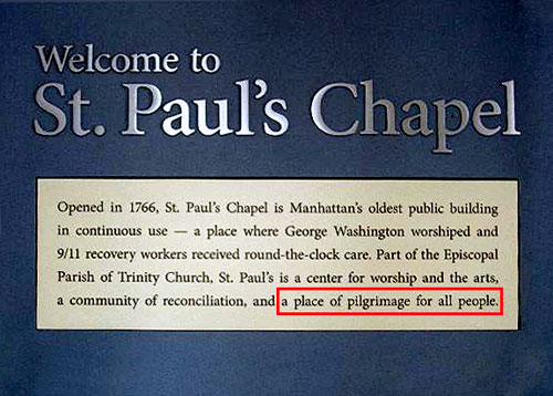 St. Paul's Chapel - the Place For Pilgrimages